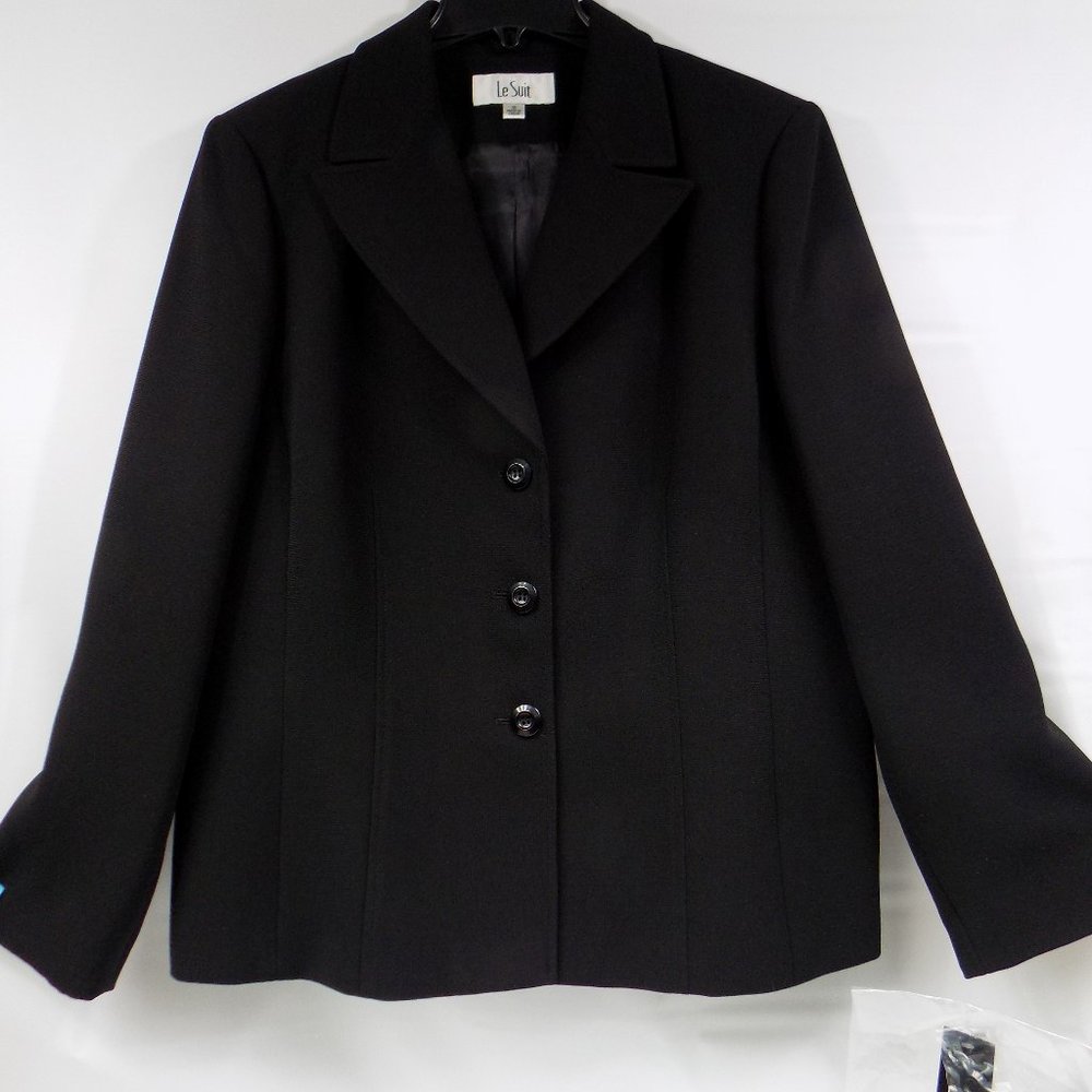 Le Suit Black Suit Jacket Size 18 NWT 1 Piece Suit BLAZER ONLY NEW
